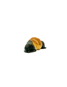 Croissant mini bañado con chocolate negro