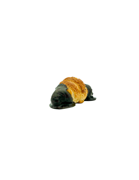 Croissant mini bañado con chocolate negro
