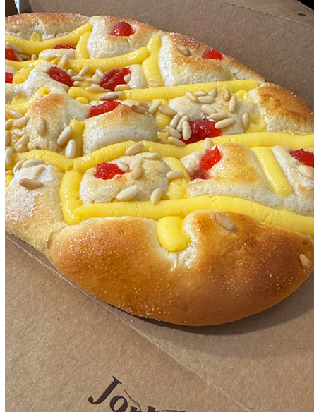 Coca de brioix amb crema (M)