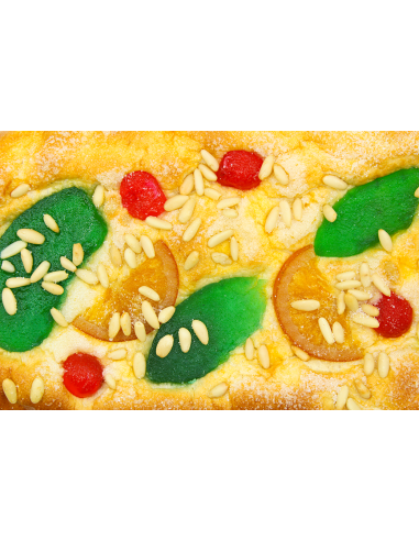 Coca de brioche con fruta (M)