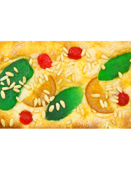 Coca de brioix amb fruita (M)