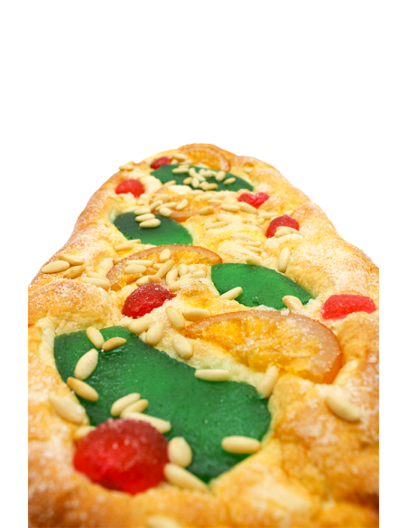 Coca de brioix amb fruita (M)